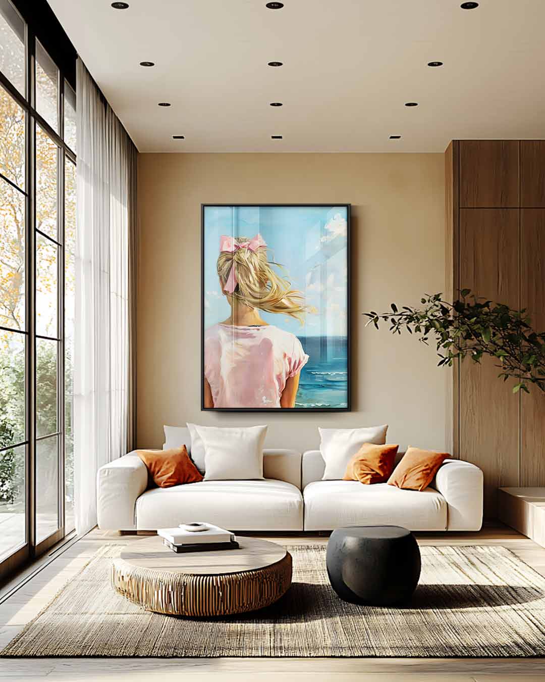 Dromerige Zomerzee Kunstwerk-canvas-dibond-plexiglas-wanddecoratie-WallArtistic