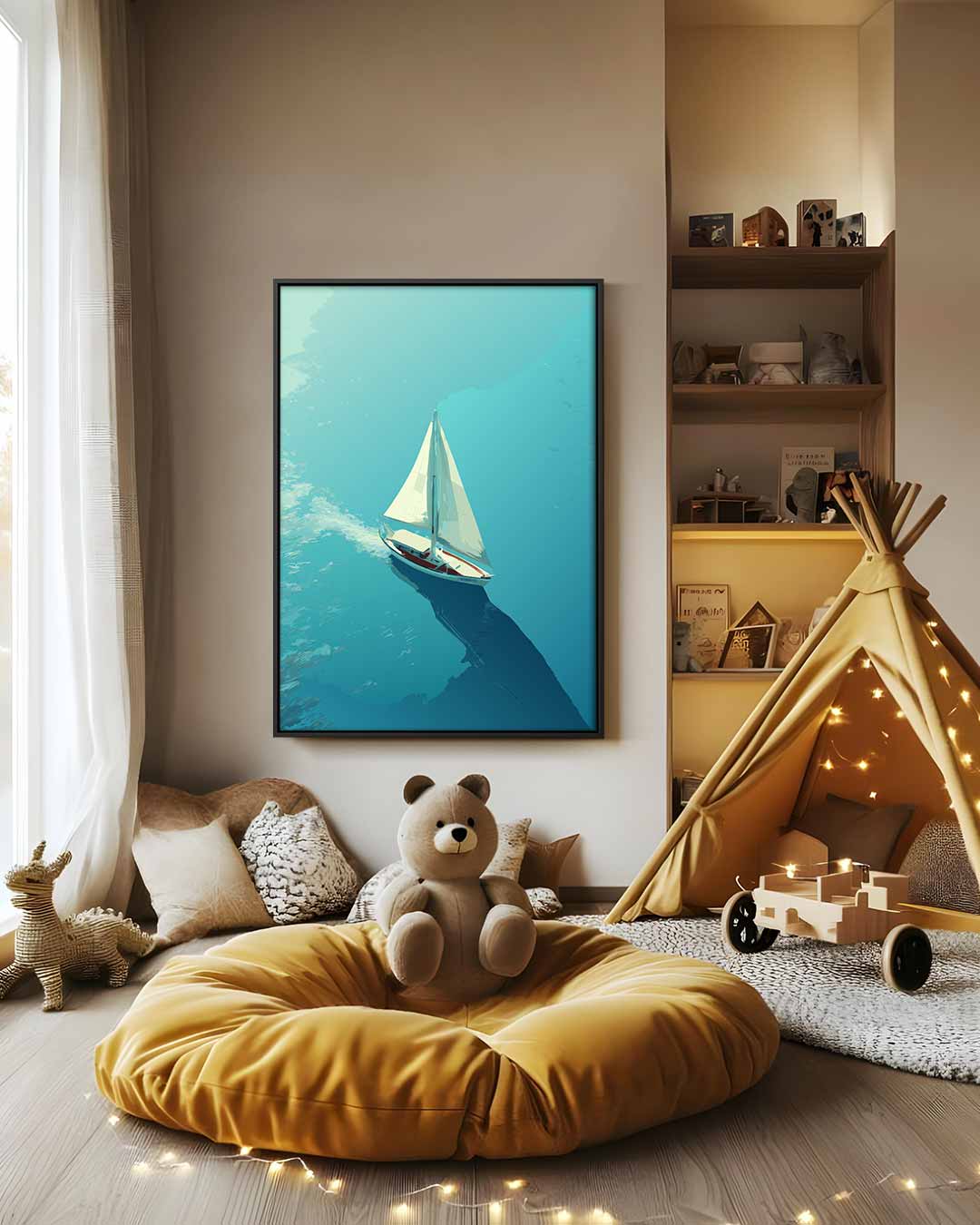 Zacht Briesje op Zee Kunstwerk-canvas-dibond-plexiglas-wanddecoratie-WallArtistic