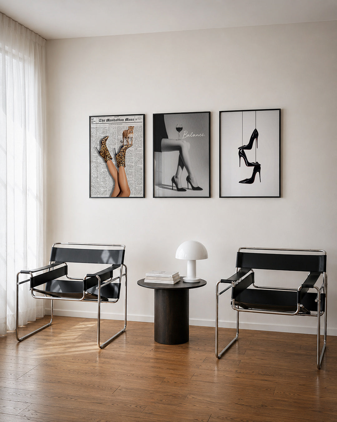 Dierenprint en elegantie Posterset