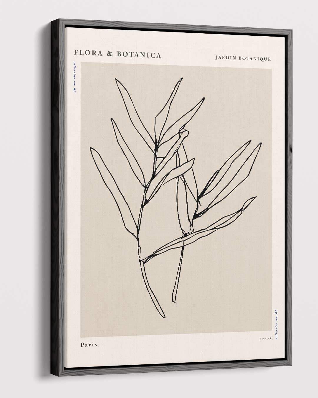 Botanische Schets op Linnen Kunstwerk-canvas-dibond-plexiglas-wanddecoratie-WallArtistic