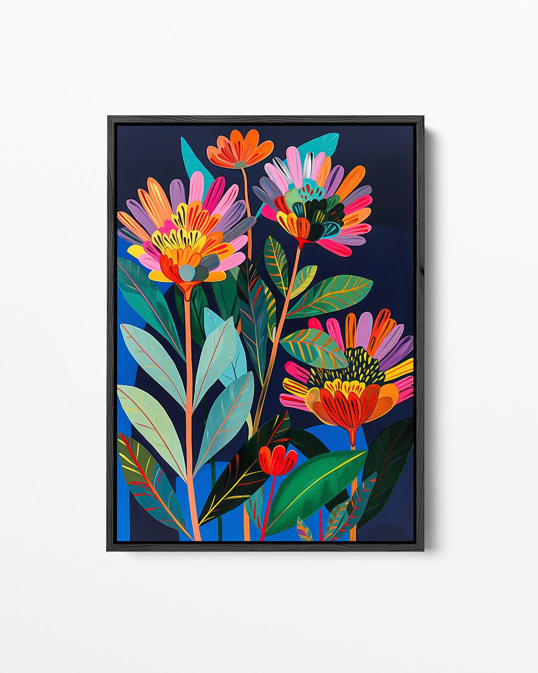 Kleurrijke bloemen Kunstwerk