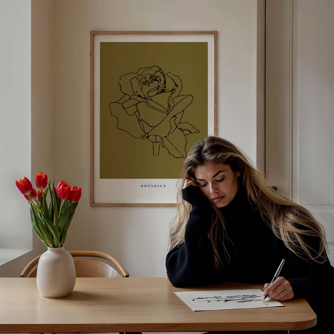 Botanica Line Art Poster-WallArtistic