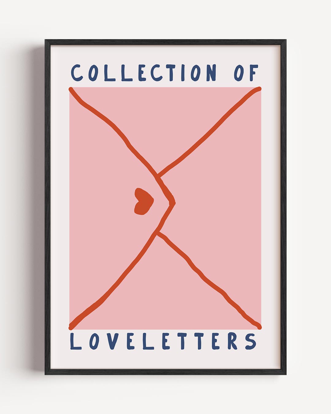 Romantische Brievenposter-WallArtistic