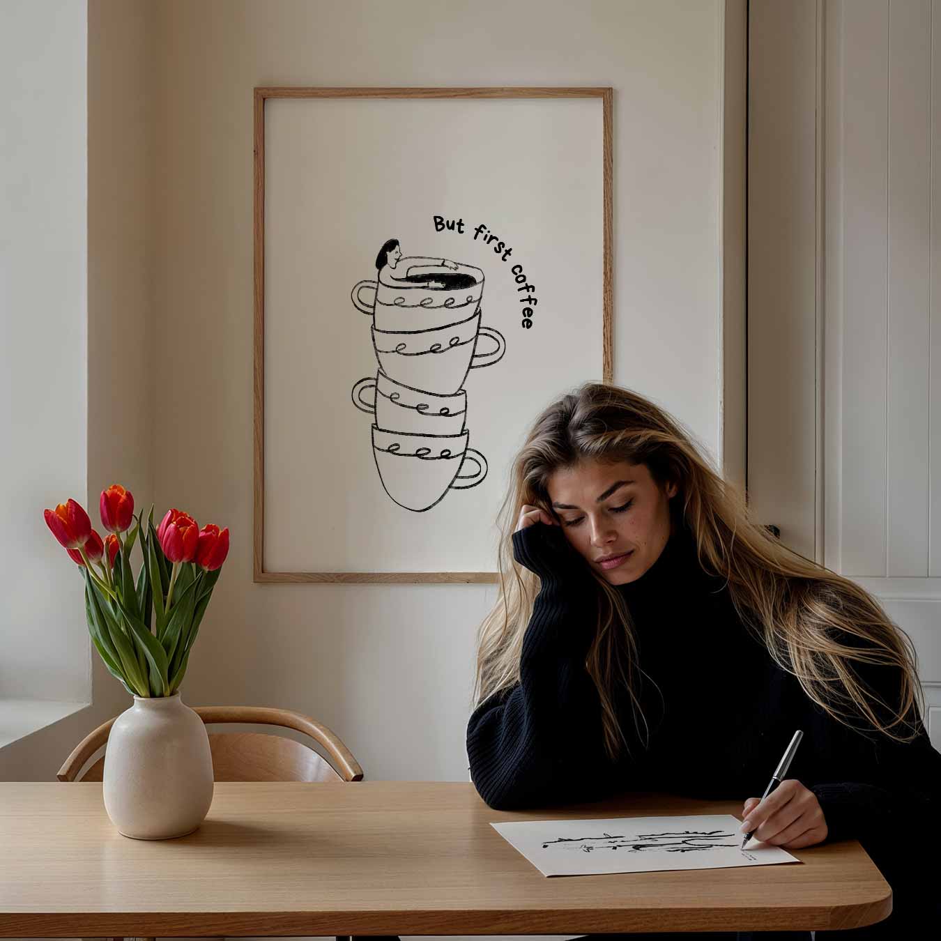 But First Coffee Poster