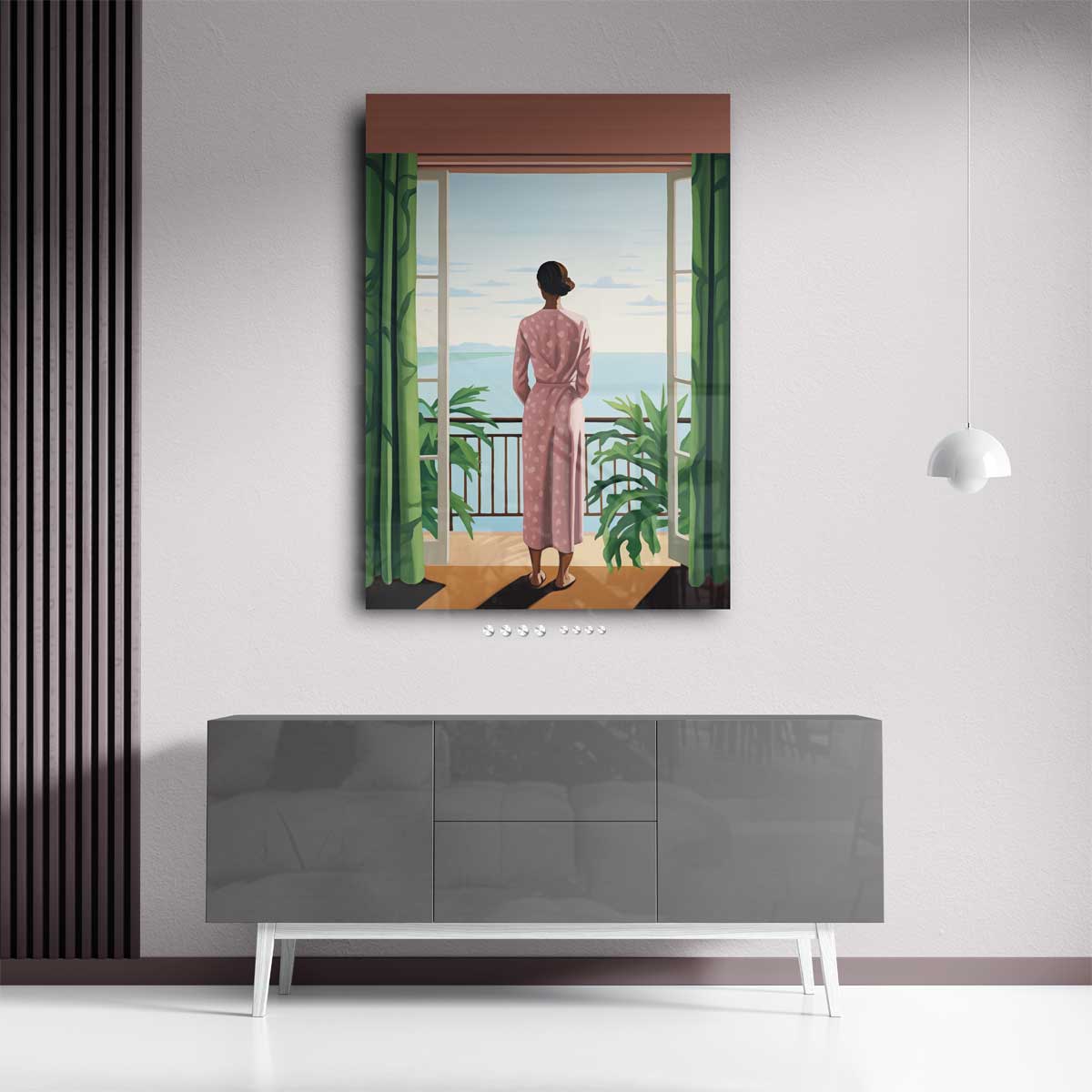 Uitzicht over de Oceaan Kunstwerk-canvas-dibond-plexiglas-wanddecoratie-WallArtistic