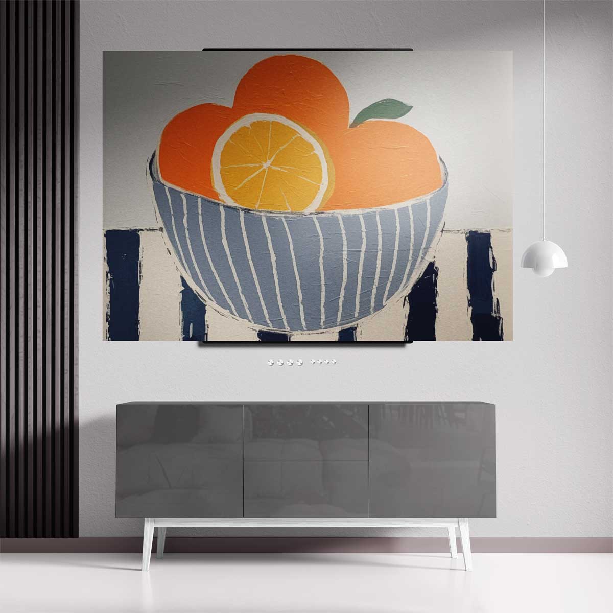 Zonnige Citrus Kom Kunstwerk-canvas-dibond-plexiglas-wanddecoratie-WallArtistic