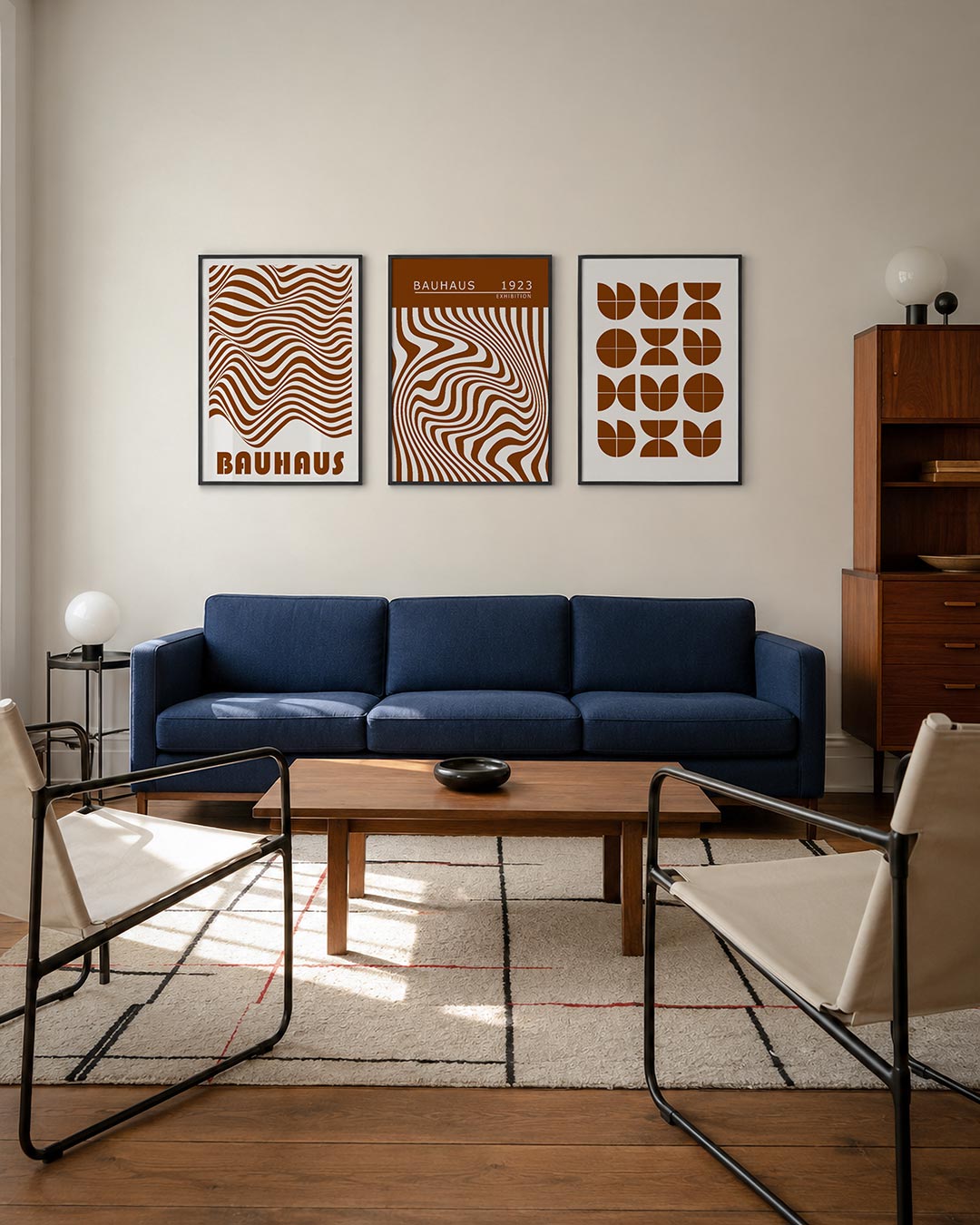 Golvend lijnenspel Posterset