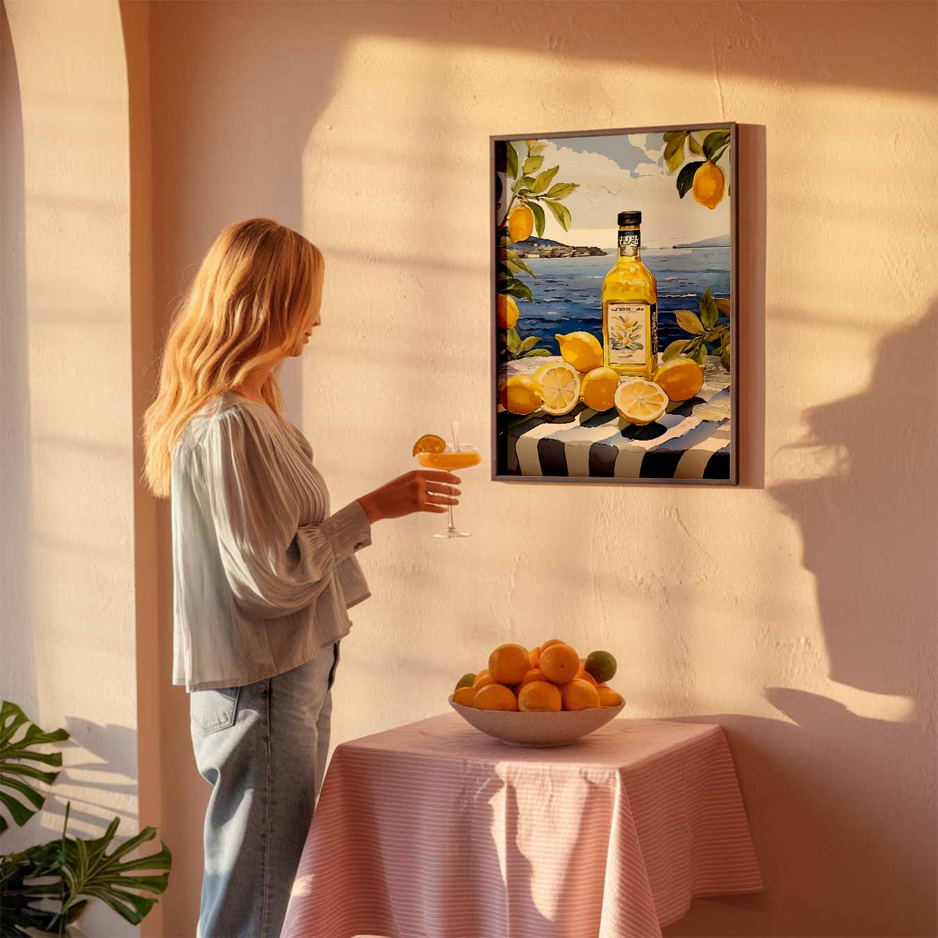 Mediterrane Zomer Citroen Poster