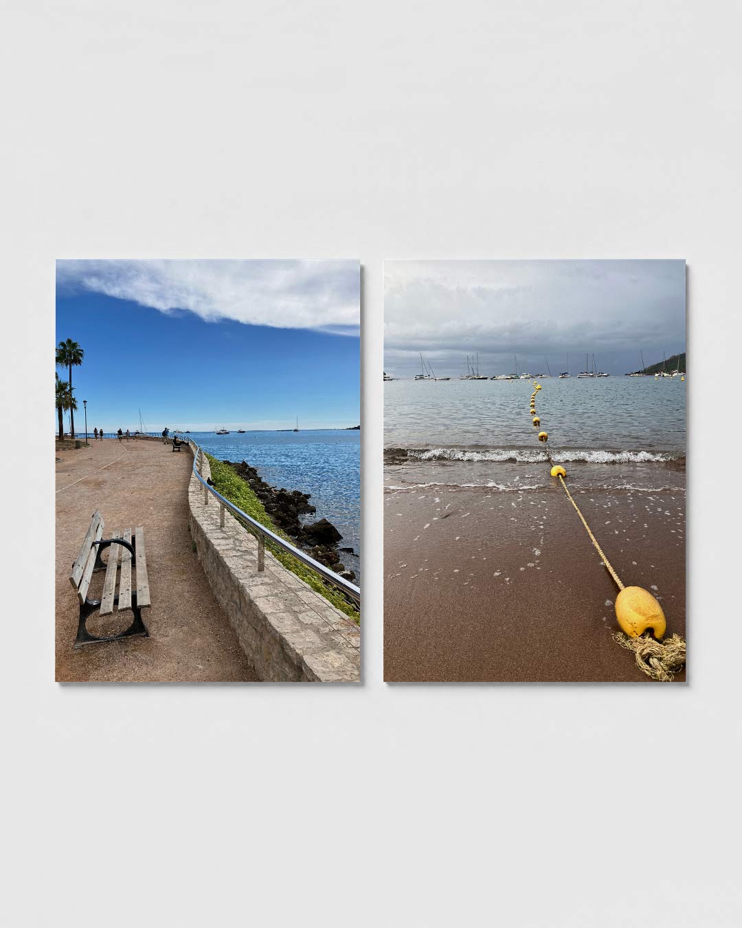 Kustlijn en horizon Posterset
