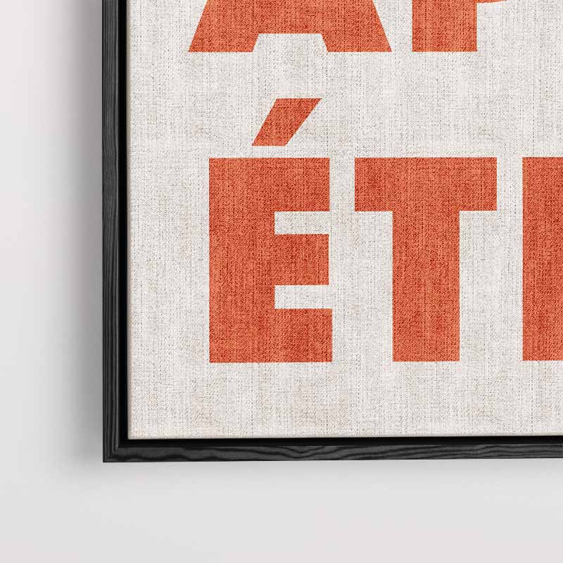 Bon Appétit Typografie Poster