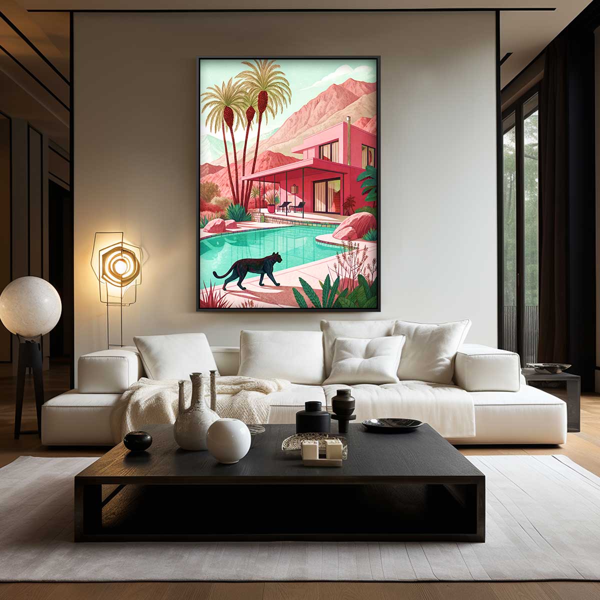 Zonnig Paradijs Kunstwerk-canvas-dibond-plexiglas-wanddecoratie-WallArtistic