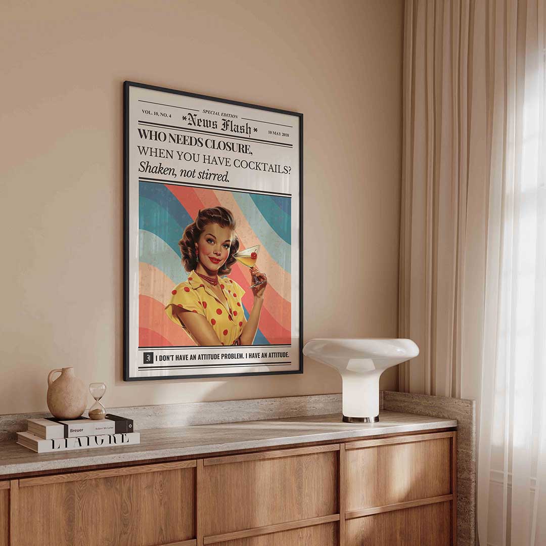 Cocktail dame Poster