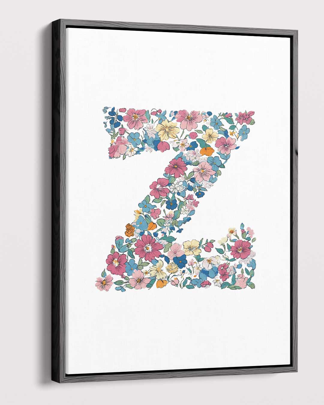 Bloemenletter Z Kunstwerk-canvas-dibond-plexiglas-wanddecoratie-WallArtistic