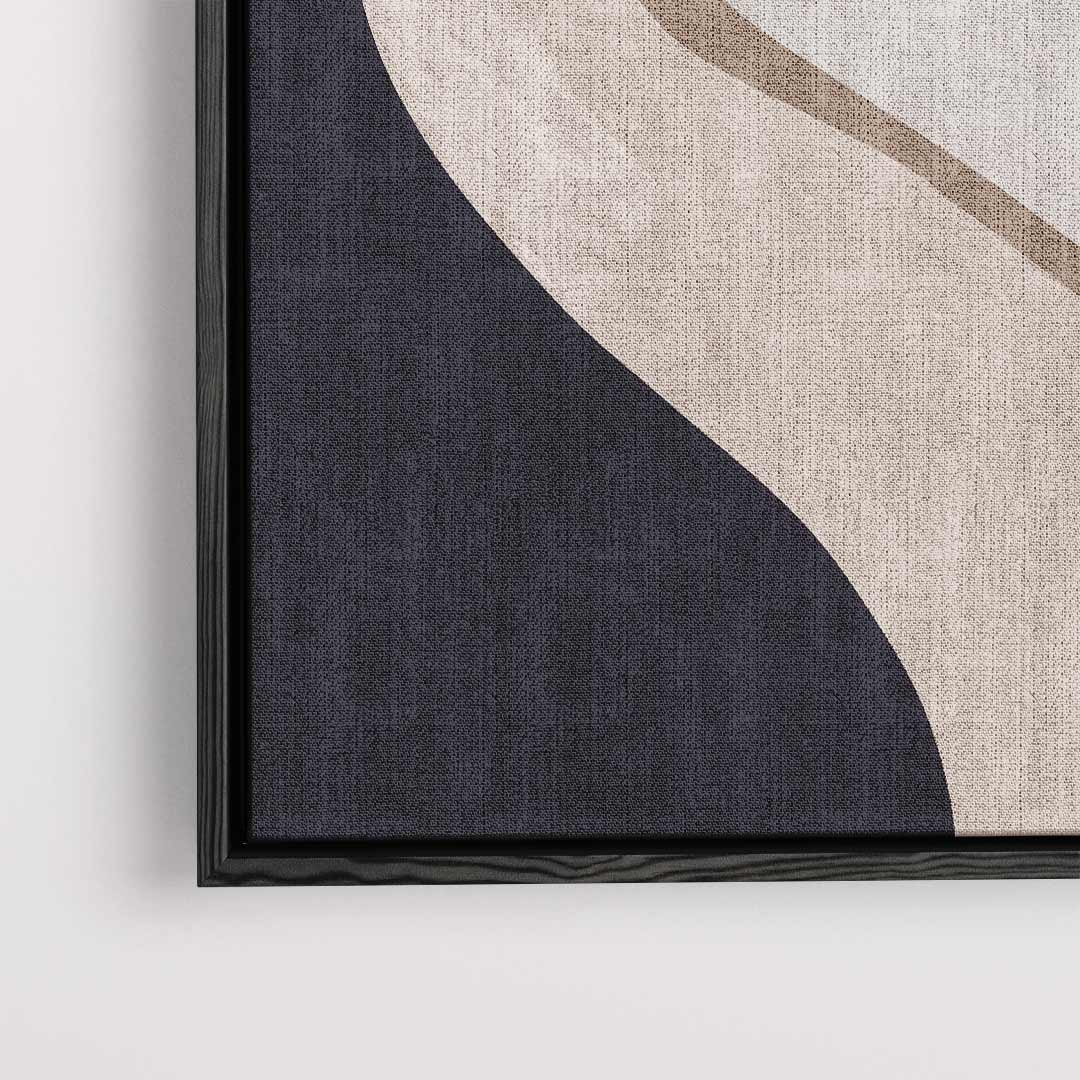 Abstracte Golven in Beige Kunstwerk-canvas-dibond-plexiglas-wanddecoratie-WallArtistic
