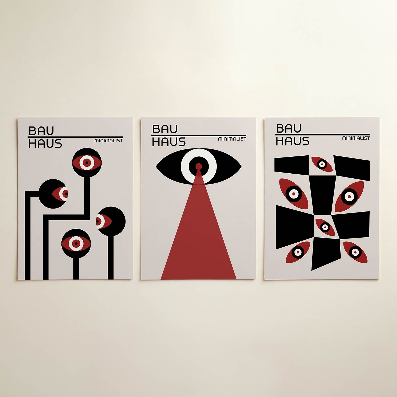 Oogvormen en lijnen Posterset