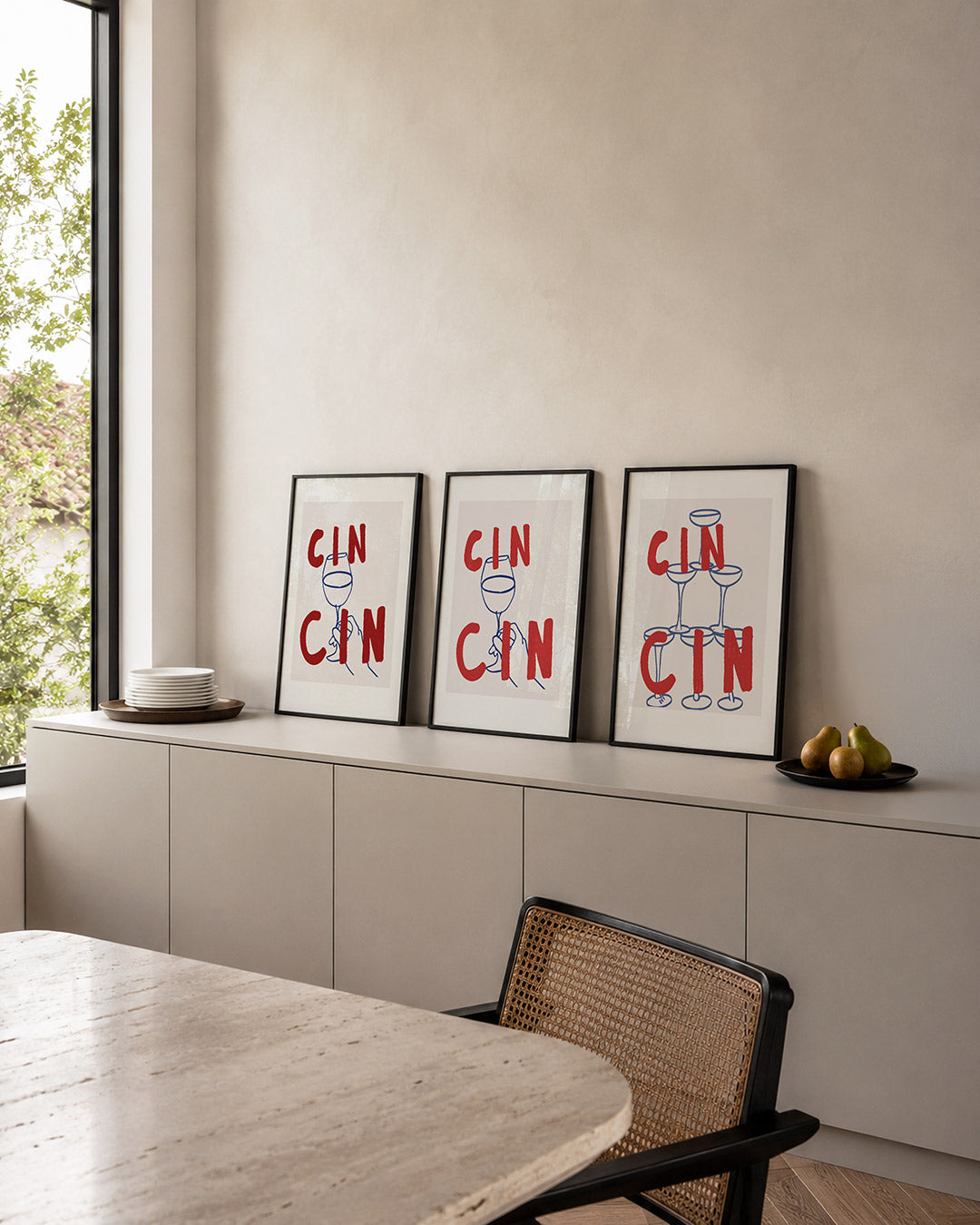 Kleurrijk cheers Posterset
