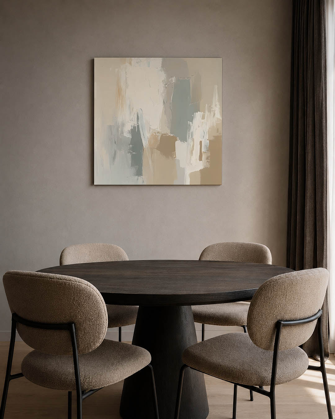 Rustige kleurencompositie Kunstwerk