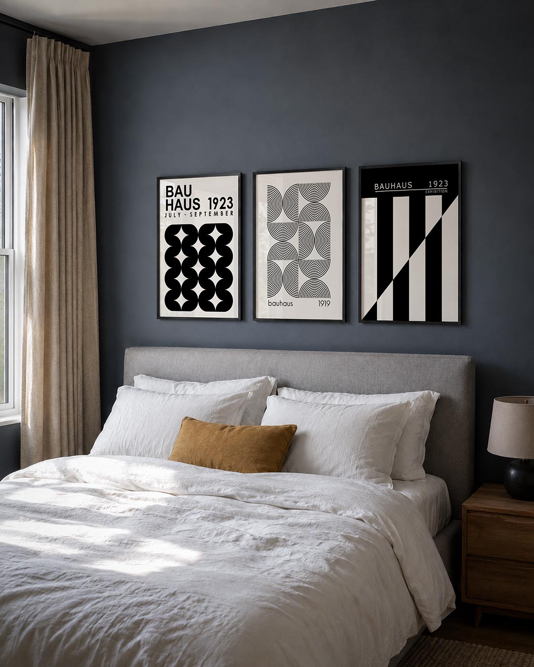 Zwart wit vormen Posterset