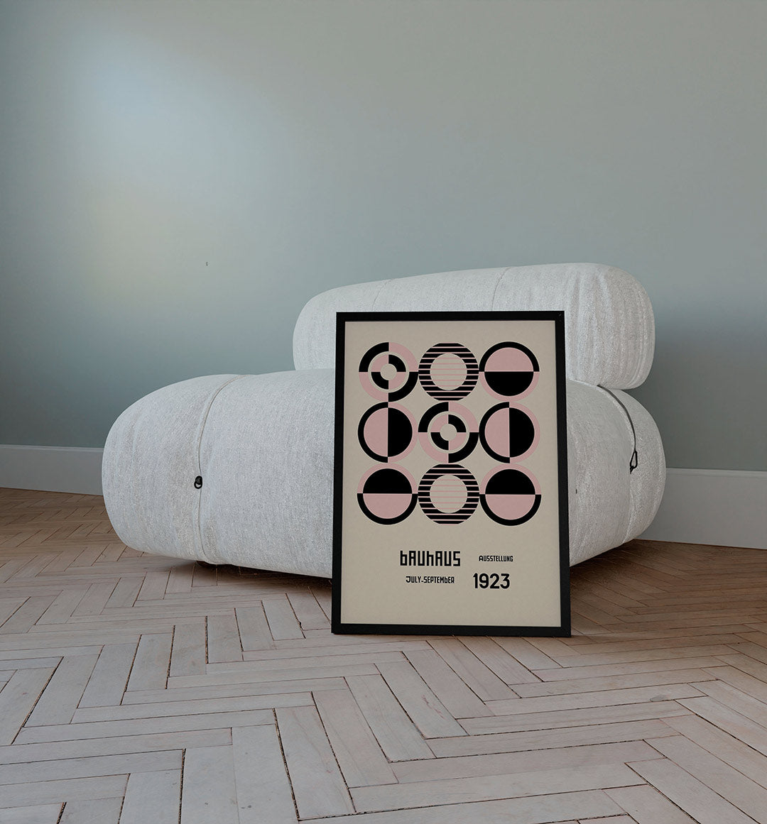 Cirkelpatroon en tekst Poster