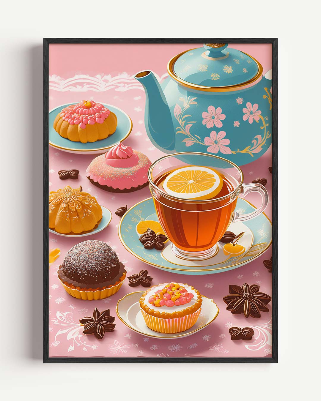 Vintage High Tea Poster-WallArtistic