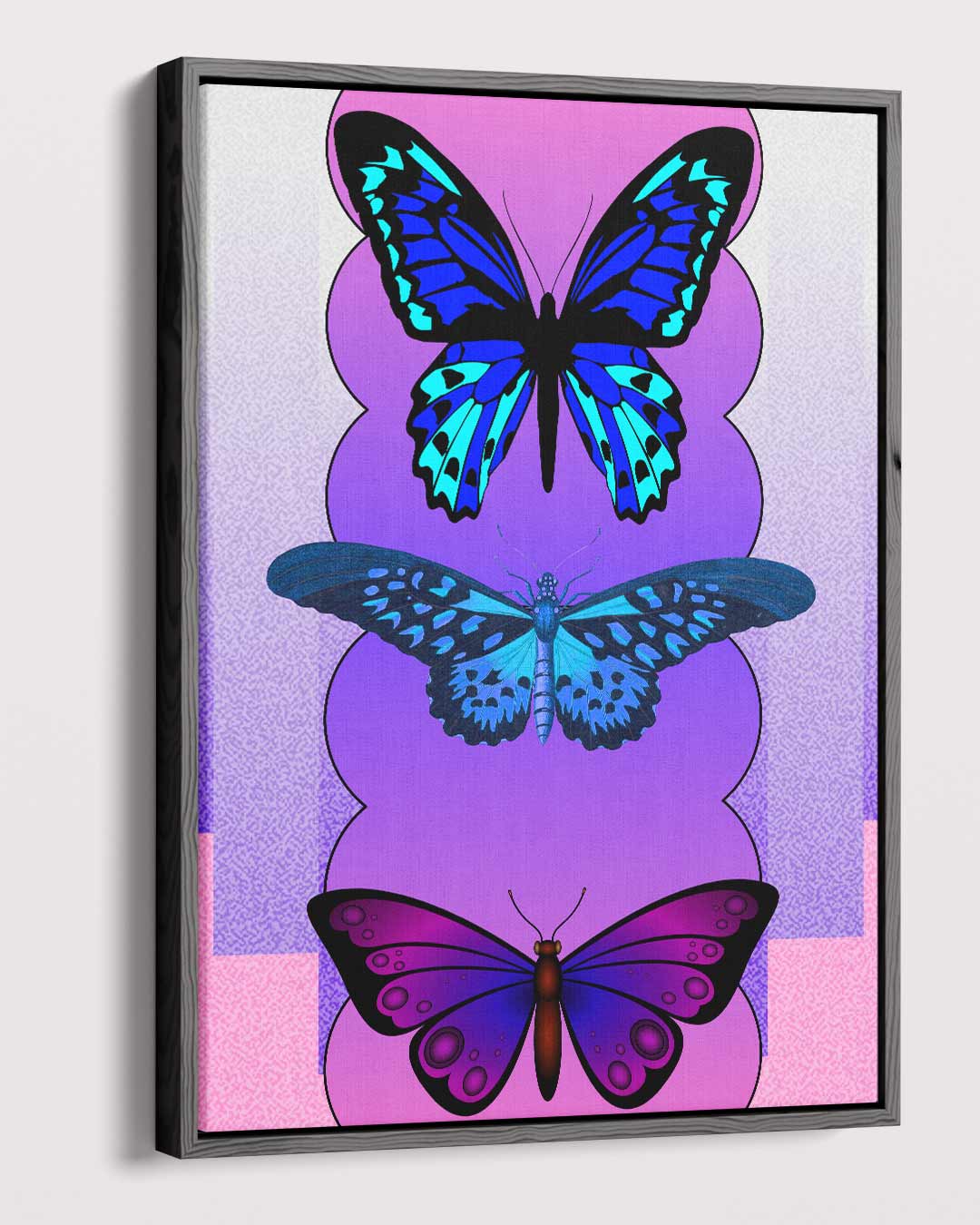 Vlinders in Speelse Kleuren Kunstwerk-canvas-dibond-plexiglas-wanddecoratie-WallArtistic