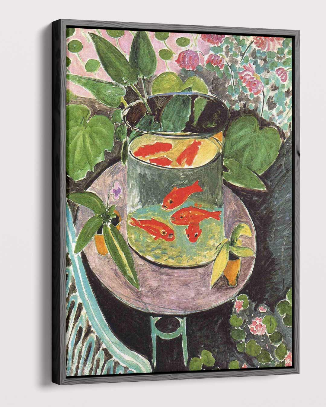 Goudvissen in de Tuin Kunstwerk-canvas-dibond-plexiglas-wanddecoratie-WallArtistic