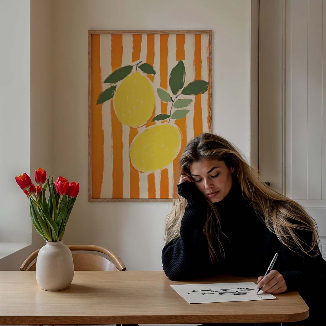 Zonnige Citrus Poster-WallArtistic