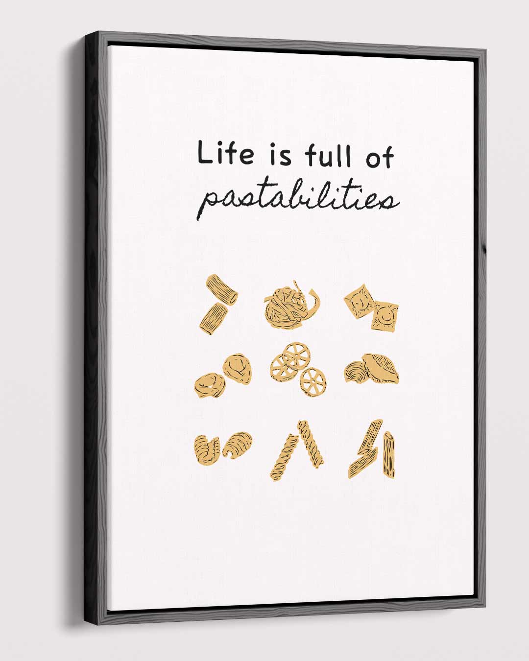 Pasta Inspiratie Poster Kunstwerk-canvas-dibond-plexiglas-wanddecoratie-WallArtistic