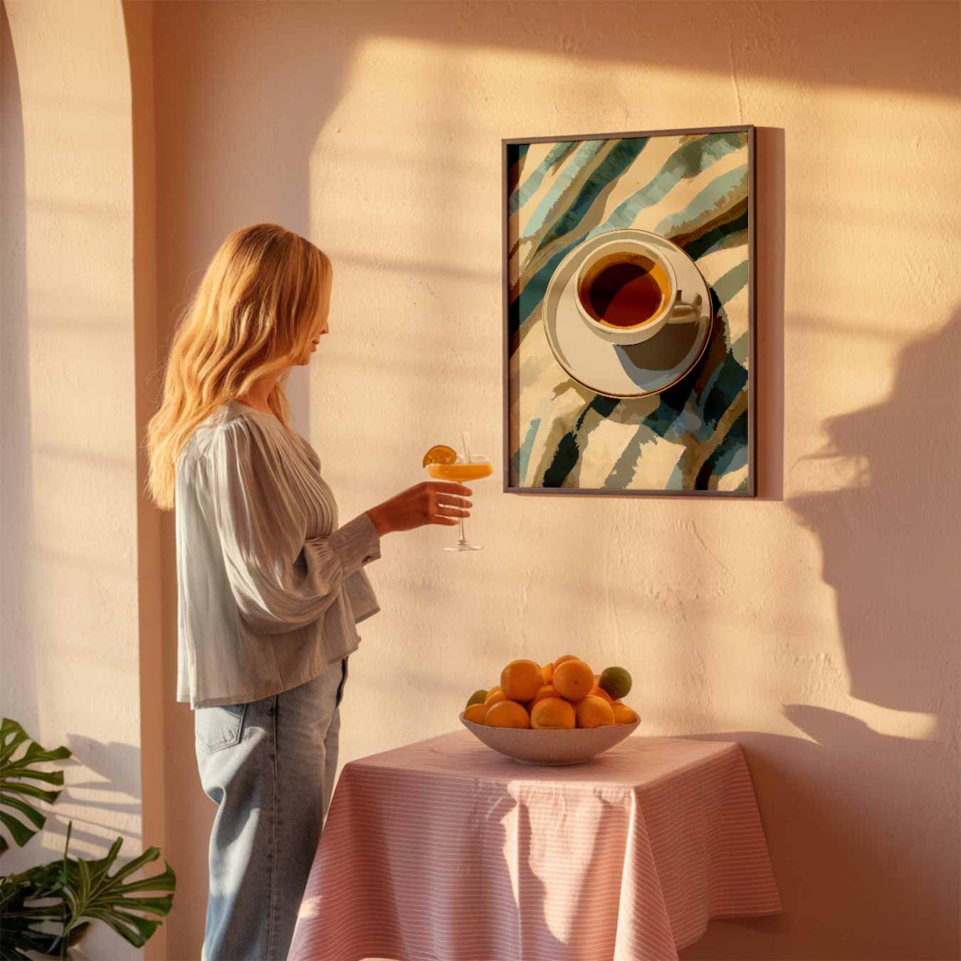 Koffie Ontbijt Poster-WallArtistic