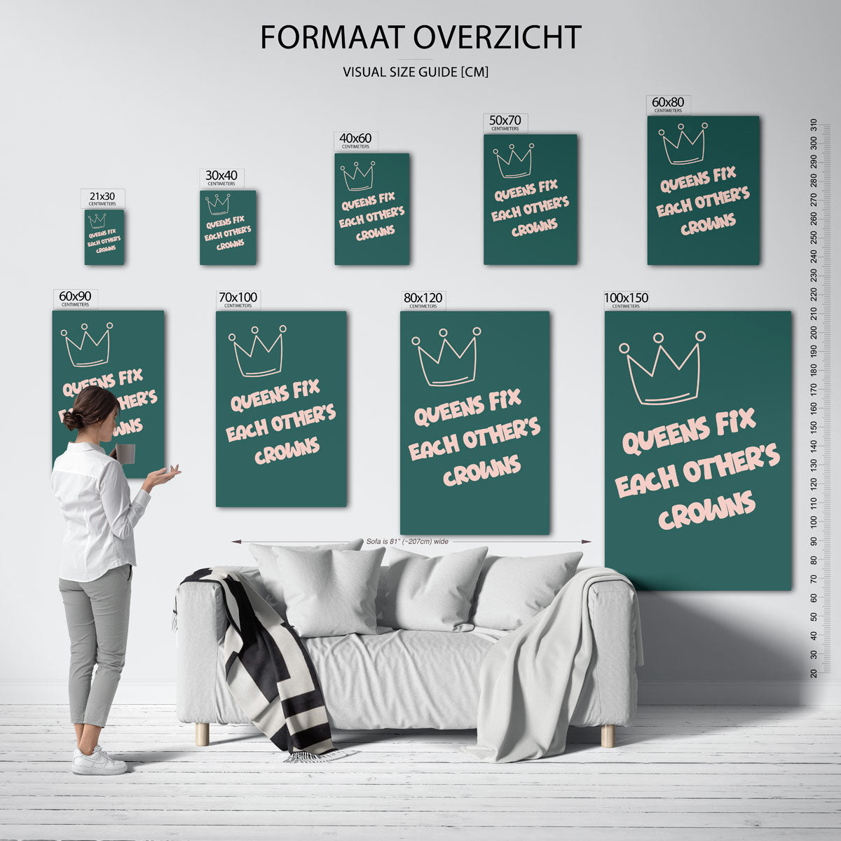 Kroon en tekst Poster