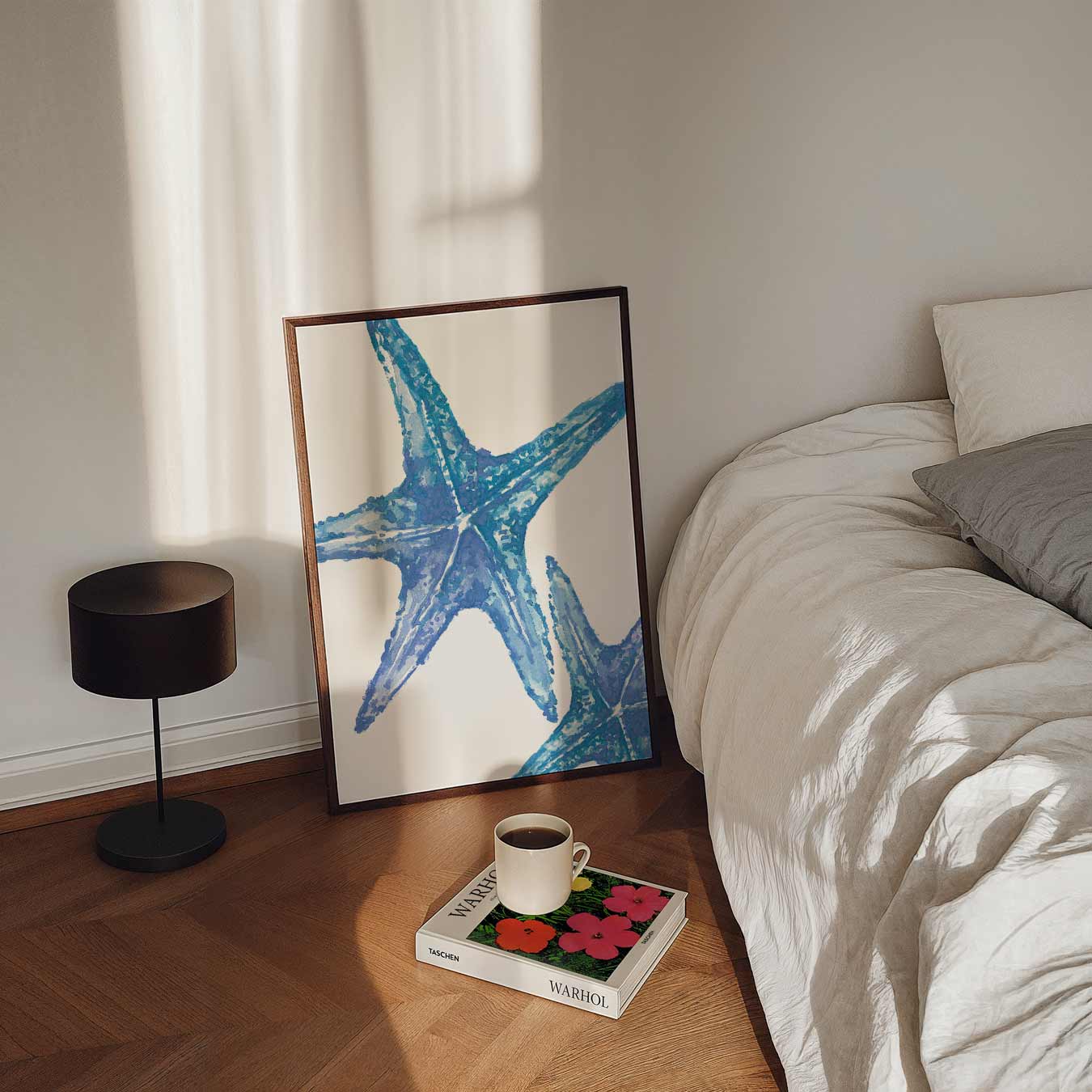 Blauwe Zeesterren Poster-WallArtistic