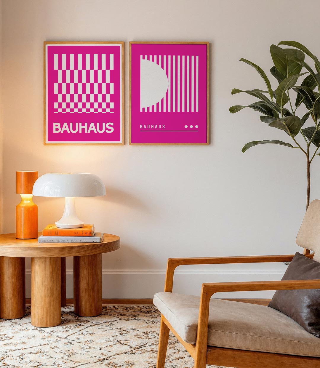 Kleurrijke ruitpatronen Posterset