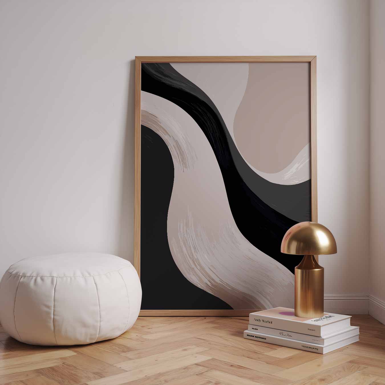 Elegante Abstracte Golf Poster