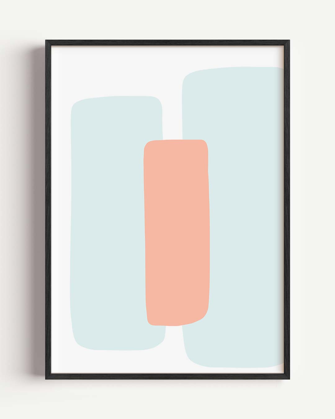Zachte Kleuren Abstracte Poster-WallArtistic