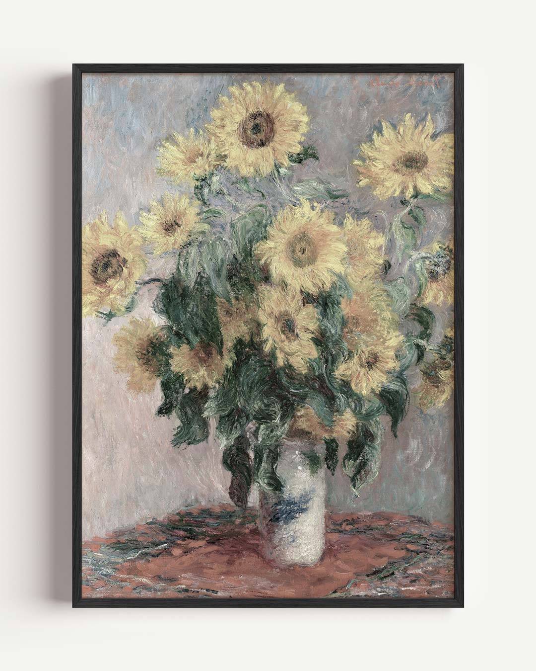 Zonnebloemen Vaas Poster-WallArtistic