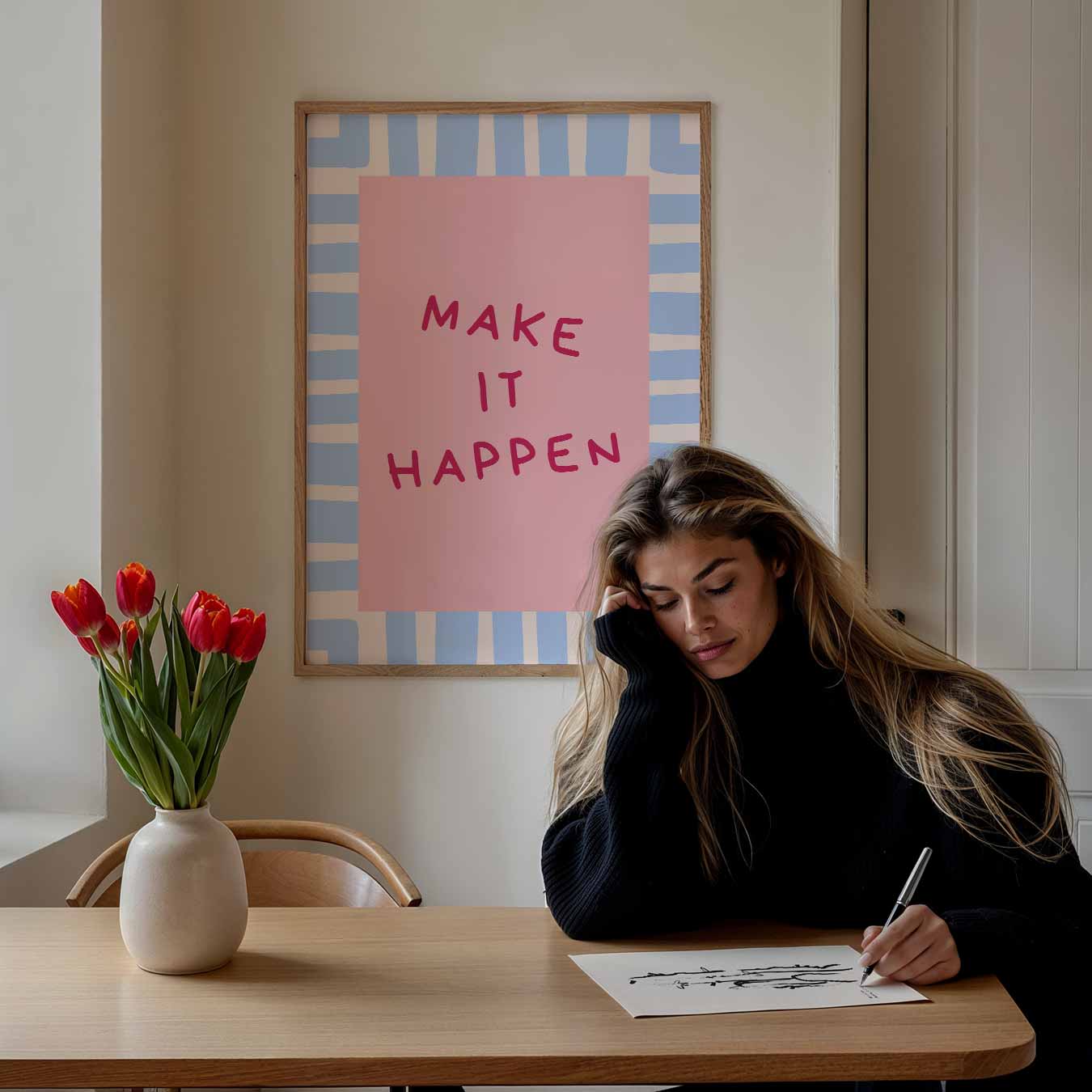 Inspirerende Motivatieposter "Make It Happen Poster