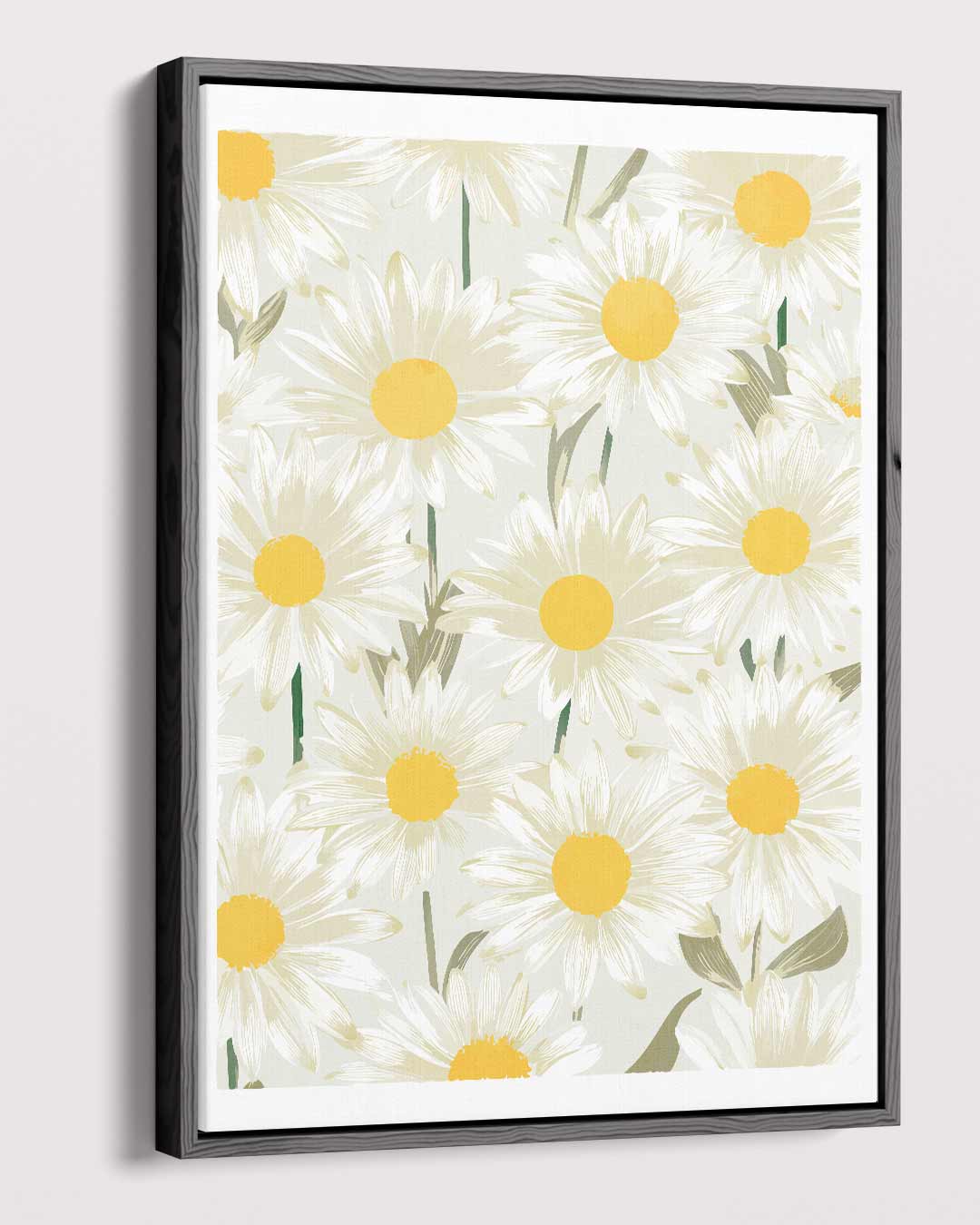 Frisse Madeliefjes Print Kunstwerk-canvas-dibond-plexiglas-wanddecoratie-WallArtistic