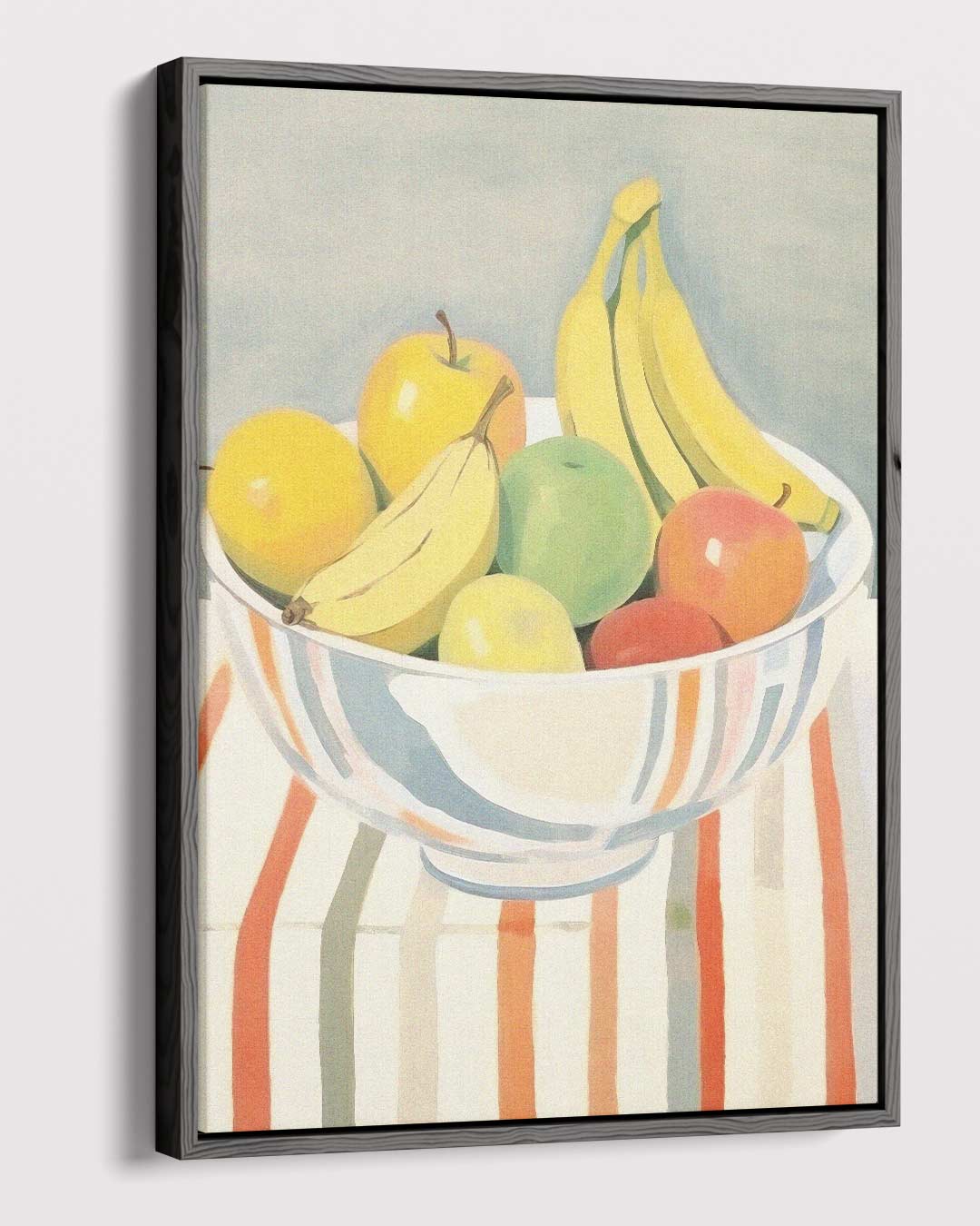 Kleurrijke Fruitmand in Impressionistische Stijl Kunstwerk-canvas-dibond-plexiglas-wanddecoratie-WallArtistic