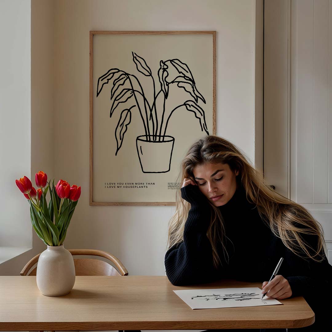 Minimalistische Plantenposter-WallArtistic