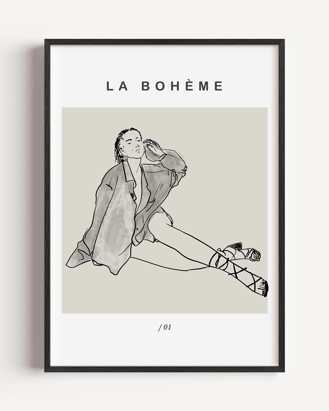 La Bohème Stijlvolle Kunstposter-WallArtistic
