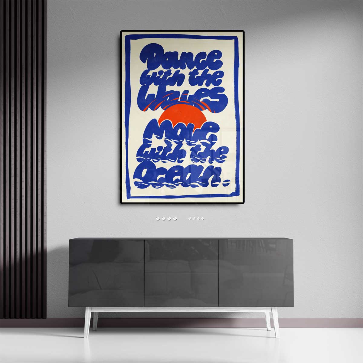 Dans met de Golven Kunstwerk-canvas-dibond-plexiglas-wanddecoratie-WallArtistic