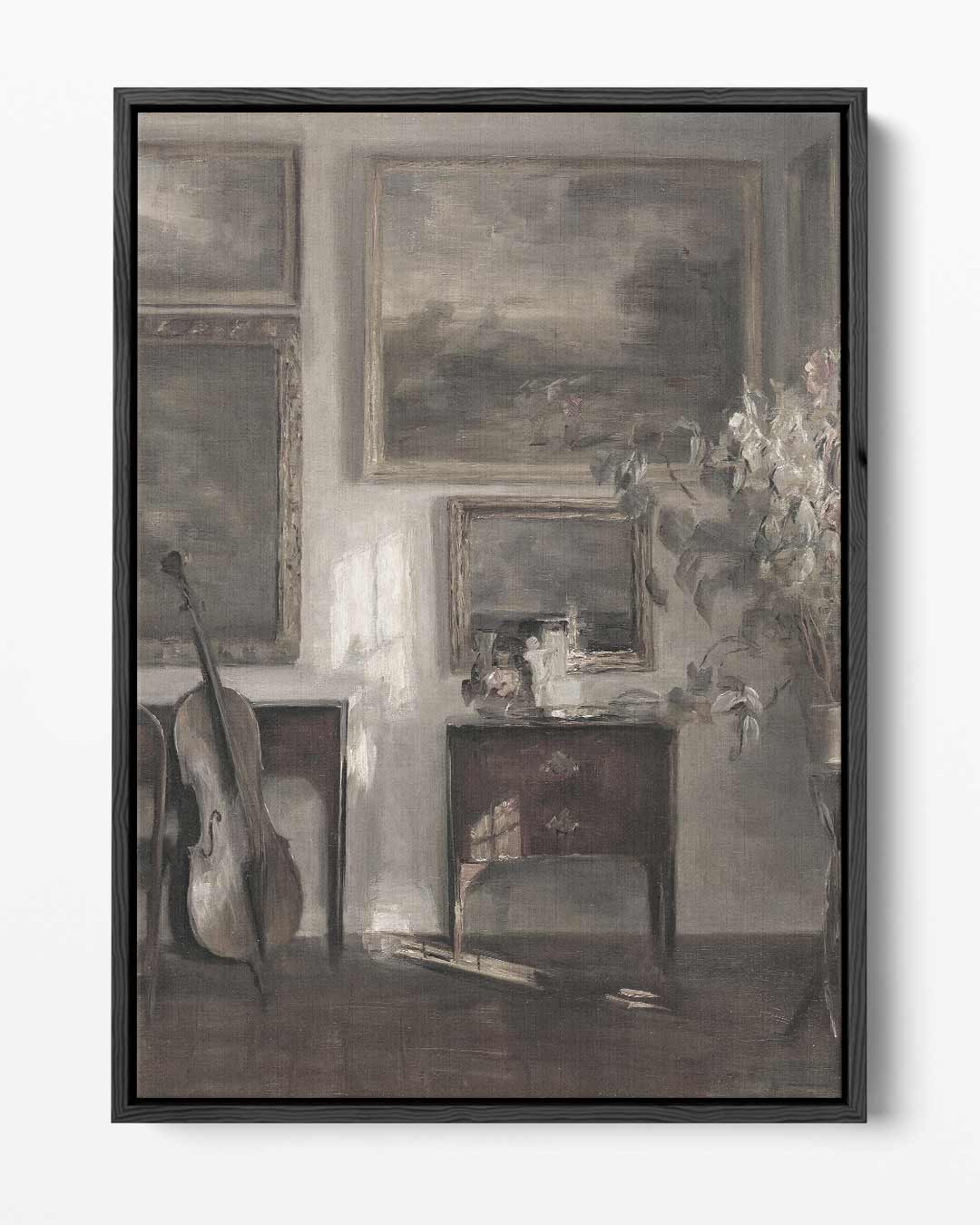 Rustieke Sfeer in Muzikale Hoek Kunstwerk-canvas-dibond-plexiglas-wanddecoratie-WallArtistic