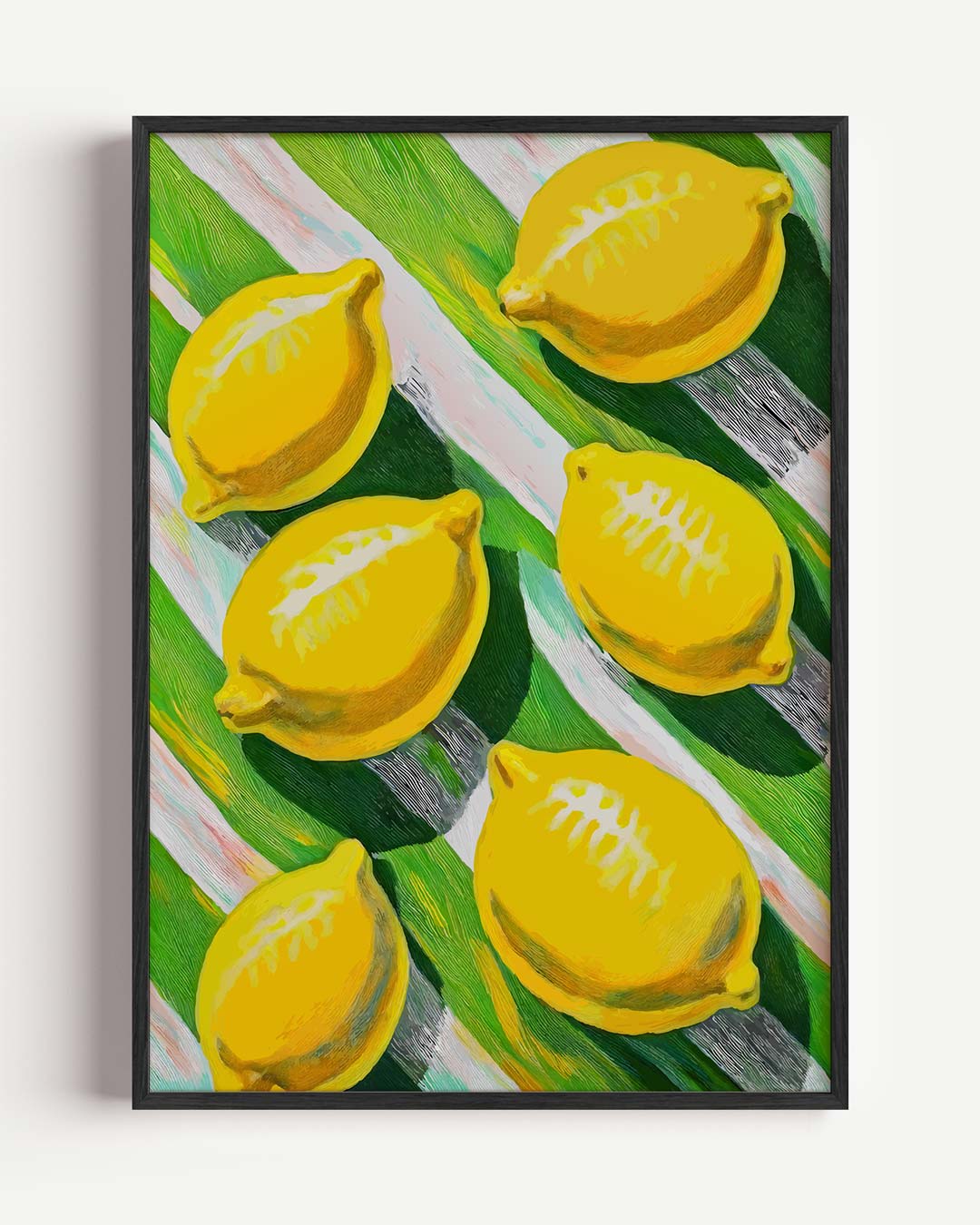 Zonnige Citroenen Kunstposter-WallArtistic