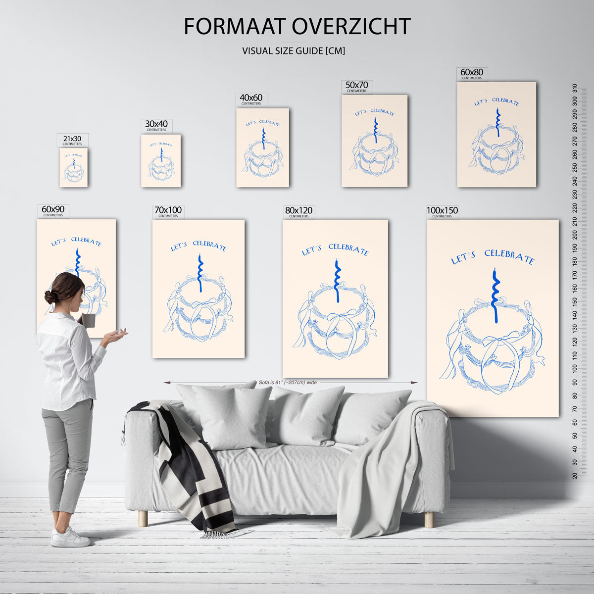 Feestelijke taart Poster