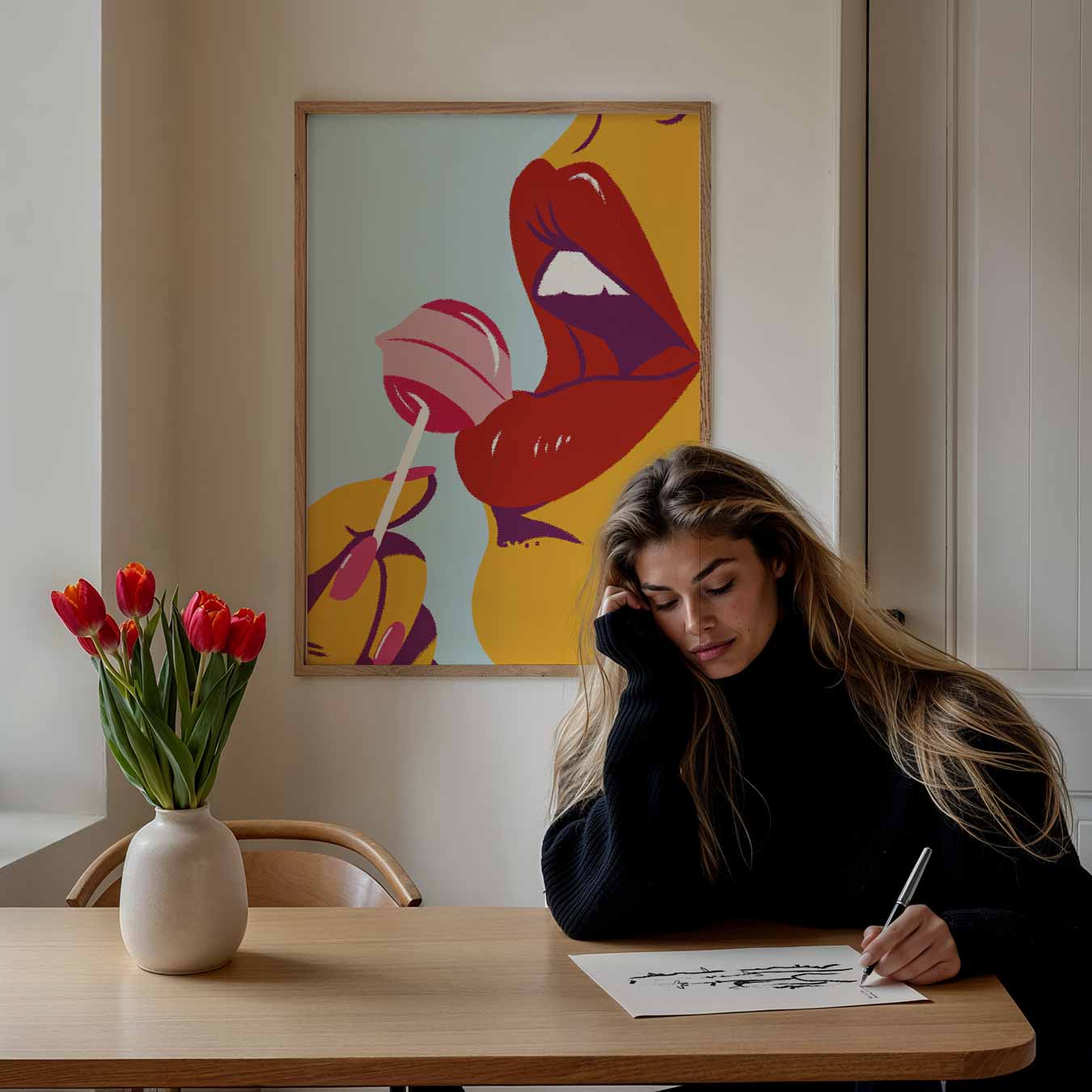 Zoete Schoonheid Poster-WallArtistic