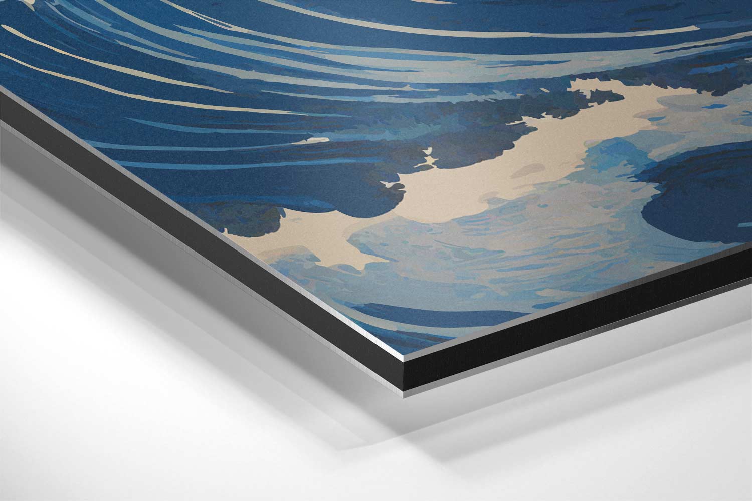 Golfen van de Oceaan Kunstwerk-canvas-dibond-plexiglas-wanddecoratie-WallArtistic