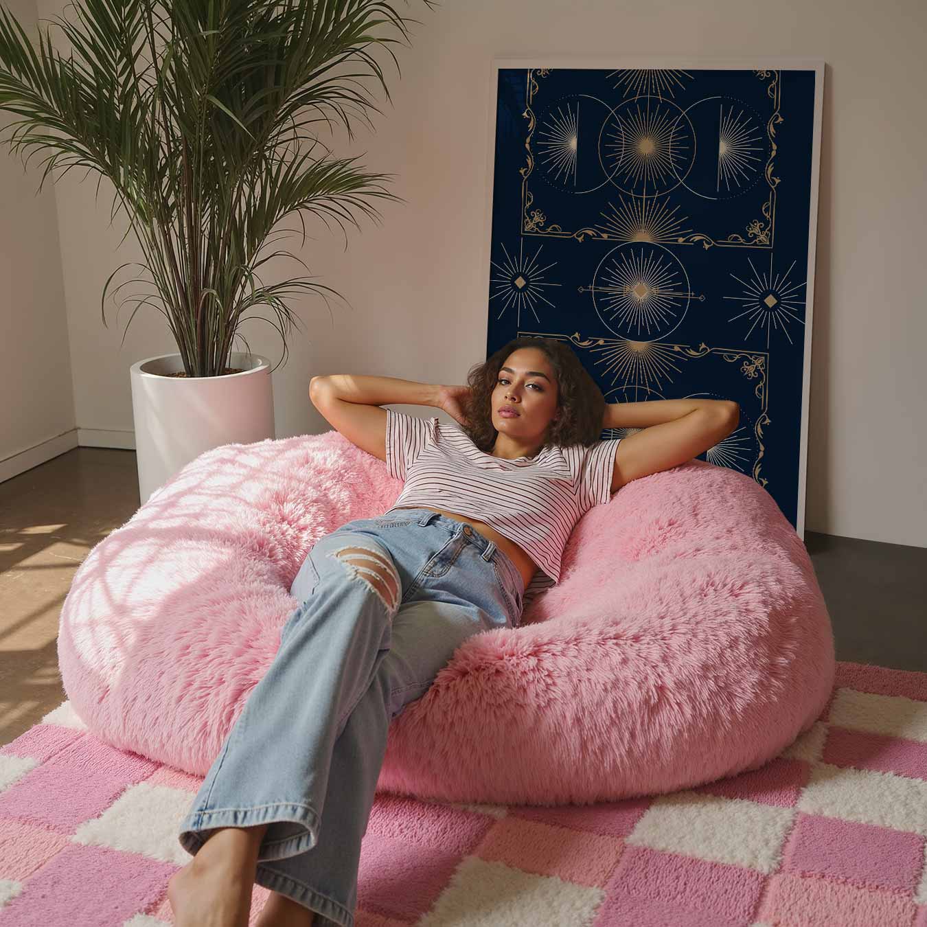 Art Deco Zonnestralen Poster-WallArtistic