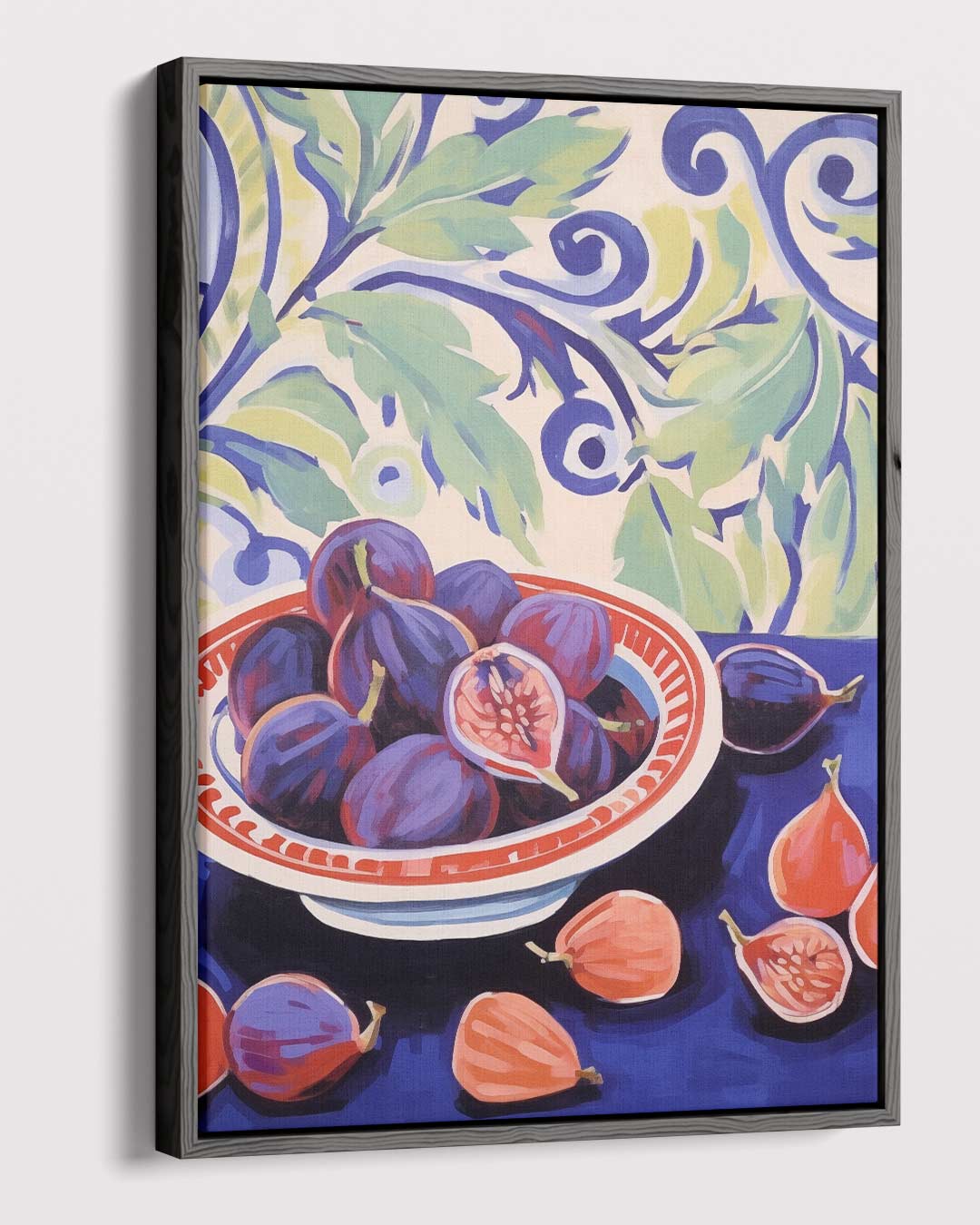 Kleurrijk Stilleven met Vijgen Kunstwerk-canvas-dibond-plexiglas-wanddecoratie-WallArtistic