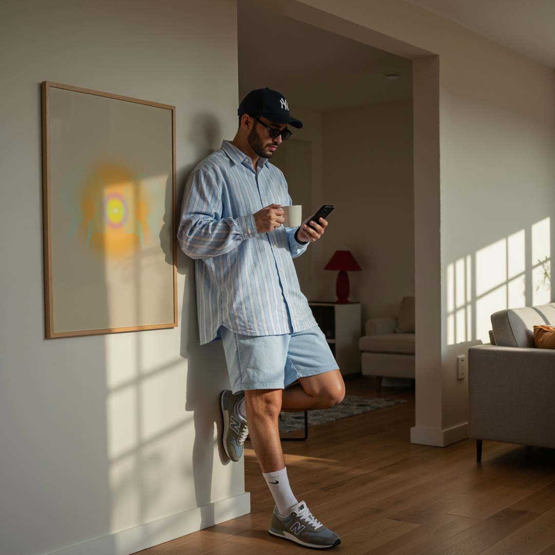 Betoverende Gezichtsreflectie Poster-WallArtistic