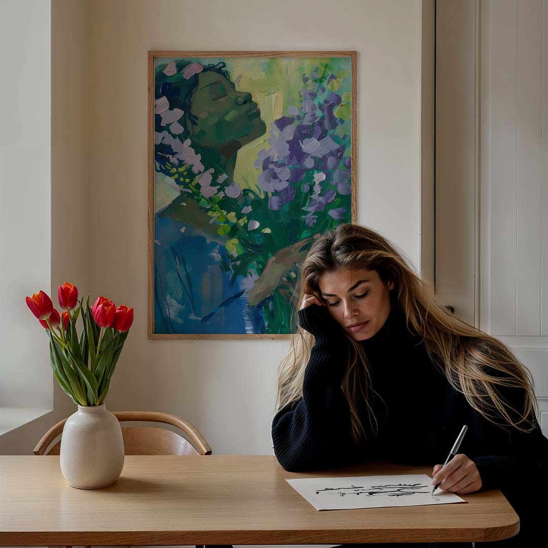Dreamy Bloemenpracht Poster-WallArtistic